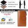 SENDEFN Women Leather Wallets RFID Blocking Clutch Card Holder Ladies
