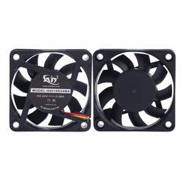 BCZAMD K1 Max 3D Printer Accessories, 2 Pieces, Original Motherboard 6015 Fan Replacement: High-Speed Hydraulic Bearing, Cooling, Heat Dissipation, Raditor for Crealty K1 Controller