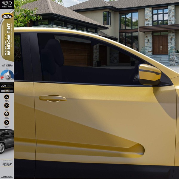 Gila® Heat Shield Plus™ 20% VLT Automotive Window Tint DIY Extra Heat Control Glare Control 2ft x 6.5ft (24in x 78in)