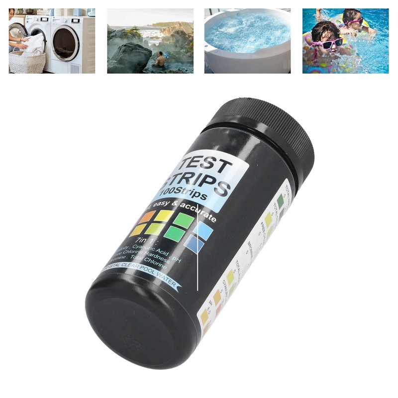 Pool Test Strips 7 in 1 Multifunctional Colorimetric Analysis 100