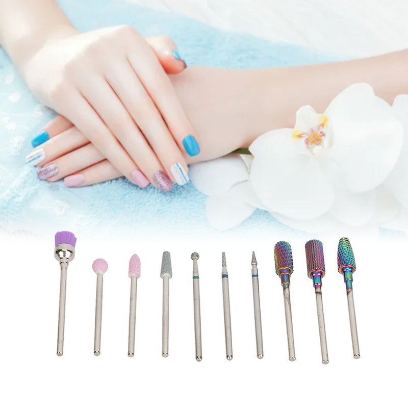 Nail Drill Bits Set Tungsten Steel Nail Art Grinding Head