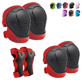 Knee Pads and Elbow Pads Toddler Protective Gear Set Kids Elbow Pads and Knee Pads for Girls Boys with Wrist Guards 3 in 1 for Skating