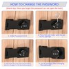 M METERXITY 1 Pack Password Rotary Hasp Lock, Cabinets Security