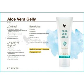 Aloe Vera Gelly Forever Living Pack 2 Gel Corporal De Sábila Hidratante 118 Ml                                                                        