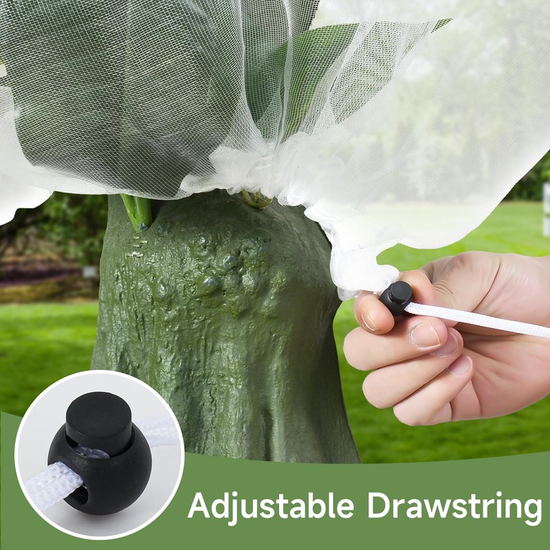 Bird Netting for Blueberry Bushes, 3 Pack 3.2 X 2.6