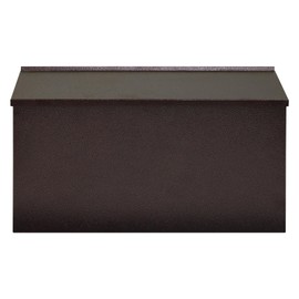 Dalmbox Wall-Mount Mailbox Large Mailbox for Post Rust-Proof Galvanized Steel Box for Outside or Townhouse Horizontal Style, Bronze, 15.7” x 4.3” x 9.4”