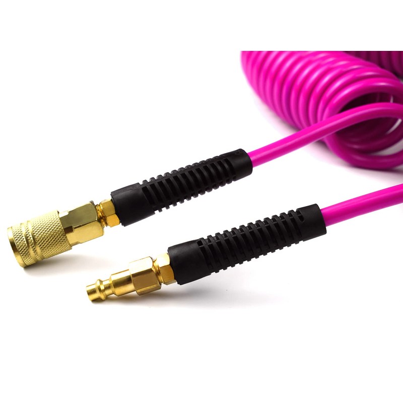 YOTOO Polyurethane Recoil Air Hose, Air Compressor Hose 1/4" Inner