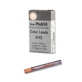 Pentel Arts 8 Colour Pencil Lead Refill, Peach, 24 Pieces of Lead (CH2-H)