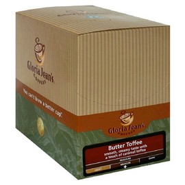 Gloria Jeans K-Cups, Butter Toffee, 25-Count Box (Pack of 2)