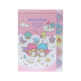 Sun-Star Stationery S2174537 Sanrio Characters Goods, Clear File, A4 Size, Little Twin Stars