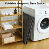 OIAHOMY Laundry Hamper with Lid, 140L Clothes Hamper with 3