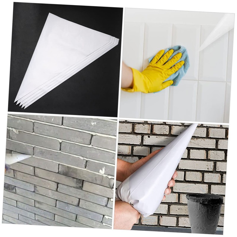 100pcs Grout Bag Heavy Duty Masonry Piping Bag Tear Resistant