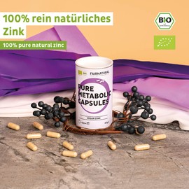 Organic Zinc Capsules Vegan with High Bioavailability [Regional from Germany] from Guava Leaves | Purely Plant-Based, Natural & Concentrated | 90 Capsules