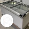FUNNETOYU Organizzatore congelatore con griglia ventilata divisore filo metallico regolabile