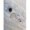 [Janef] Luxurious brooch nails like gemstones - Emerald on both
