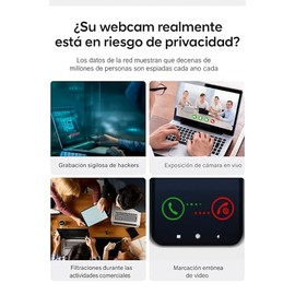15PCS Webcam Cover, Protección Deslizante de Cámara Web para Privacidad en Laptop, Computadora, Dispositivos Móviles y Más, Compatible con iMac, Macbo