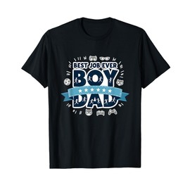 Best Job Ever: Boy Dad - Superhero T-Shirt, Men, Black