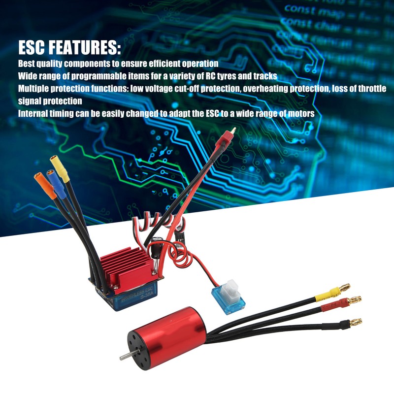 Brushless Motor ESC Kit S2440 4000KV Brushless Motor S35A Brushless