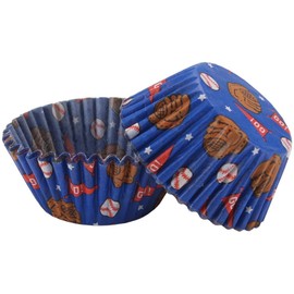 Baking Cups-Baseball 50/Pkg-Standard