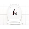 Toilet Sticker Sit Down to Pee Sign120 Pictogram,