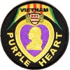 VIETNAM PURPLE HEART VETERAN Embroidered 3" Patch Biker Tactical Military Emblem