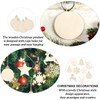 Christmas Tree Decorations, Wooden Pendants, 60 Pieces Wooden Pendants Christmas,