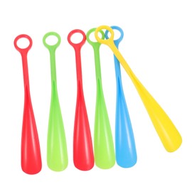 TOVINANNA 6pcs Long Handle Shoe Horns Ergonomic Shoe Lifting Tools for Seniors and Pregnant Women Durable Material Easy to Use with Comfortable Grip for Household Use