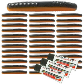 Mayhem Bait Co. Convulsion 2.75-Inch Soft Plastic Swimbait for Bass Fishing, 3 Packs of 12 (36) Fishing Lures Plus 3 Tubes Liquid Mayhem Fish Attractant (Crawdad)