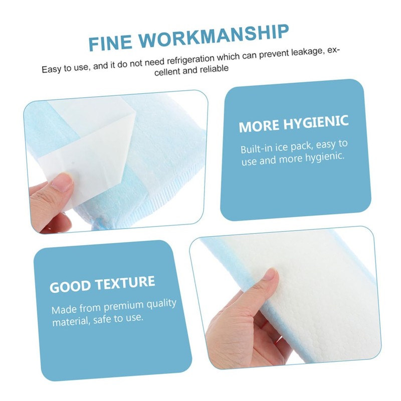LALAFINA 2pcs Nursing Cold Pads Disposable Ice Packs for Postpartum