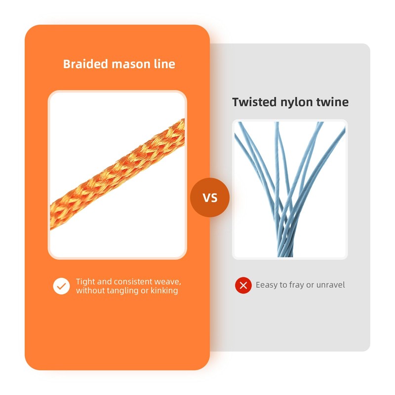 White Mason Line String 600 Feet #18 Braided Nylon Twine