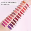 BINGBRUSH Super Stay Matte Longwear No-Budge Liquid Lipstick Makeup,Highly Pigmented