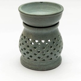 Nirvana Class Grey Color Stone Aroma Burner Oil Diffusers TeaLight Candle Holder Indian Decorative Items