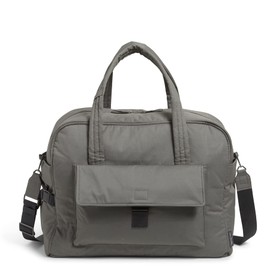 Vera Bradley Women's Cotton Utility Travel Bag, Galaxy Gray - Recycled Cotton, One Size