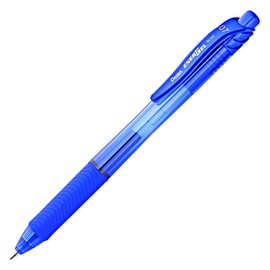 Pentel Energel-X Retractable Liquid Gel Pen 0.7mm Blue Ink + 2 Blue Ink Refills (YBL107-C2R)