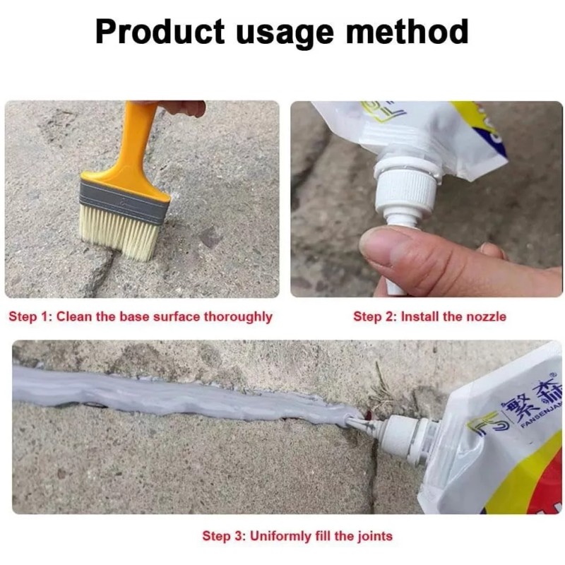 CaulKing New Set Concrete Crack Waterproof Repair Sealant Caulking Glue