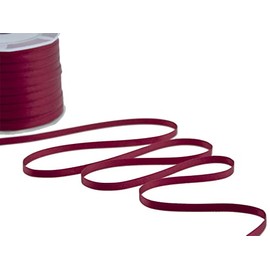 Furlanis - Nastro Doppio Raso, Tessuto Italiano - Bordeaux, 6 mm x 100 m