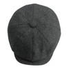 Gamble & Gunn Shelby' Flat Cap Grey Herringbone Vintage Style