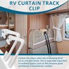 NOOTO 4 Pack White RV Curtains Holder for Camper Windows