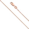 14k REAL Rose/Pink Gold Solid 0.9mm Box Link Chain Necklace