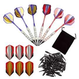 GSE Games & Sports Expert 6 Pcs 18 Grams Professional Soft Tip Darts for Electronic Dart Board. 60 of Free Dart Tips & Storage Bag Included