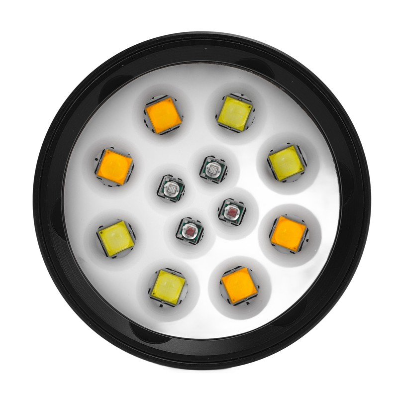 Diving Flashlight Super Bright Flashlight 18000LM Aluminum Alloy IPX8 Waterproof