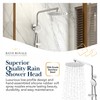 BATH ROYALE Rain Shower Head & Detachable Handheld Spray Combo,