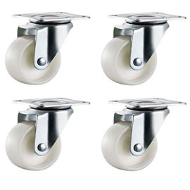 Qty. 4 x 32mm Nylon Swivel Castors - Furniture, Appliance & Equipment Small Mini Wheels by Bulldog Castors - Max 65Kg Per Set