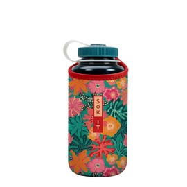 Sok It BotlSok Water Bottle Sleeve Insulated Neoprene Cover (Tropic Like It's Hot, Fits 32oz Nalgene)