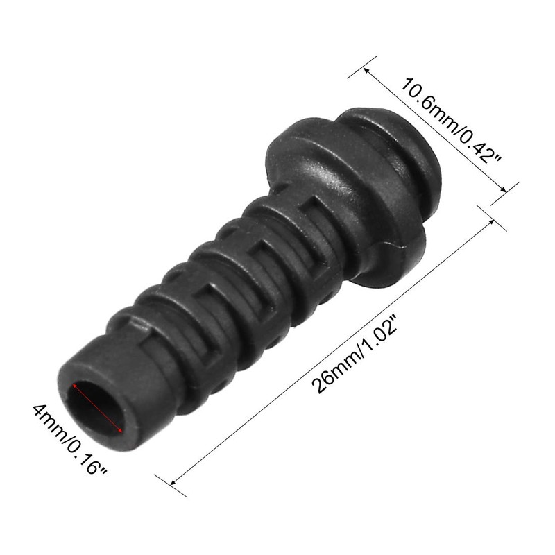 sourcing map Pack of 10 4 mm Inner Diameter PVC