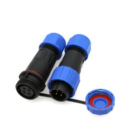ZBLZGP TY16 Docking 4 Pin 5A Male Female Power Plug Waterproof Plug IP68 LED Strip Straight Outdoor Solderless Screw Connection
