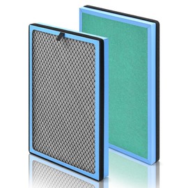 SOMEWAYTOP APH320 Air Filter Replacement Compatible with Pure Morning APH320 and APH260 Replacement Filter 3-in-1 Filtration H13 True HEPA Air Cleaner for Large Room Activated Carbon, 2-Pack