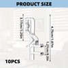 10PCS Valance Clips Transparent Plastic Window Blind Clips Hidden Channel
