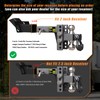 TIROL 2 Inch Adjustable Trailer Hitch Receiver with Shackle -