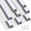 Glooglitter 8 Pcs 6.6ft/ 2 Meter Plaster in LED Channel